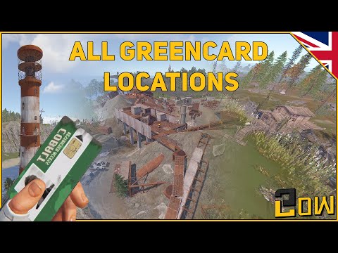 Rust | All Greencard Locations | Tutorial | Guide | Monument Puzzles | 2Low | 2025