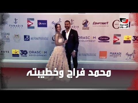 أحمد داوود وزوجته في ختام مهرجان الجونة