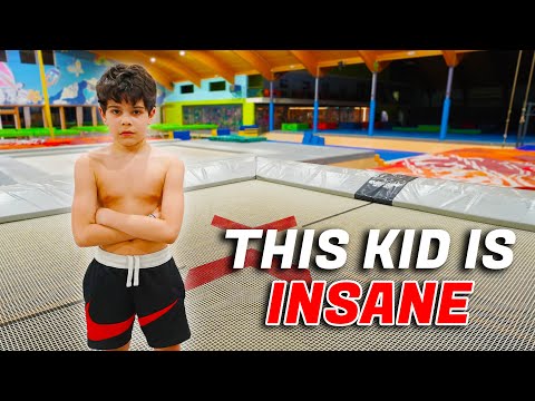 9 YEAR OLD DOES INSANE FLIPS!
