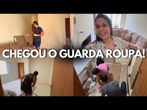 IT'S FINALLY HERE! Our new wardrobe + cleaning and organizing