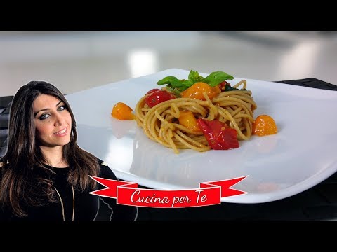 Spaghetti di Kamut con Pomodoro e Basilico - Ricette Facili