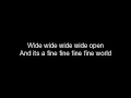 Sugarland - Wide Open (Lyrics)