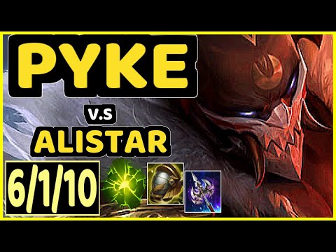 XERO (PYKE) vs ALISTAR - 6/1/10 KDA BOTTOM SUPPORT CHALLENGER GAMEPLAY - BR