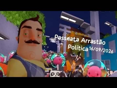 Passeio Na Passeata Arrastão Política Praça Campo Verde Remígio PB 16/08/2026MuitoLotadoQuarta-feira