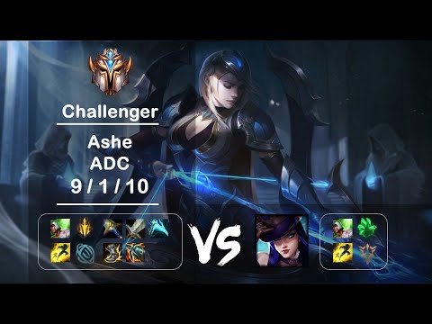 KR Challenger Replays ADC Ashe vs Caitlyn Ep.2463