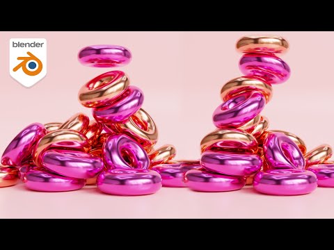 Blender Beginner Tutorial Create Gold Material Beautiful Render