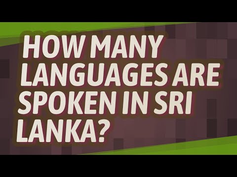 How many languages are spoken in Sri Lanka?