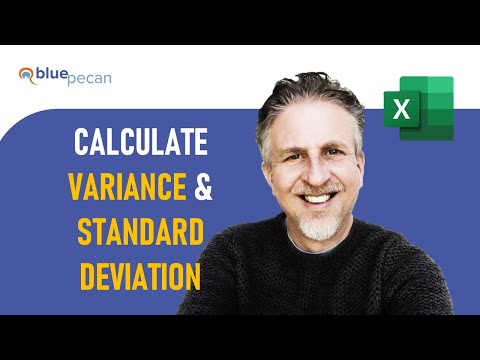 Calculate Variance and Standard Deviation in Excel Sample Population