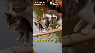Every Mom Is the World's Greatest Superhero ❤️🦸‍♀️#viral #shorts #mom #cats #sad #emotional