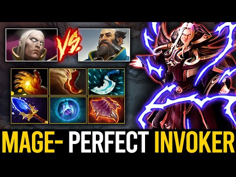 EPIC MAGE- INVOKER vs Counter Pick  KUNKKA mid - PERFECT Invoker Gameplay | Dota 2 Invoker