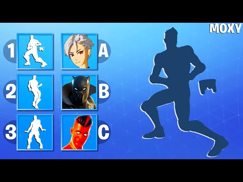 Guess The Dance And Skin #5 - Fortnite Challenge By Moxy