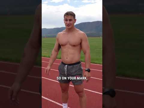 D1 Sprinter VS Hybrid Athlete In The 100m Dash #shorts