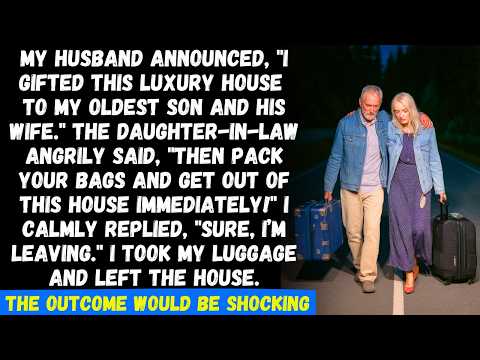 My husband gifted our son and DIL our luxury house, but the next day, she kicked us out. But then...