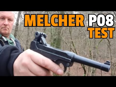 ✔ MELCHER P08 TEST ☆ Testing the Parabellum Luger 08 Blank Replica by Melcher