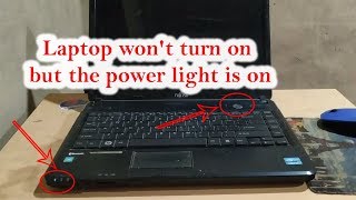 Laptop won&#39;t turn on but the power light is on Fix
