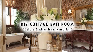 DIY COTTAGE BATHROOM *Full Transformation & Decorating Ideas* | Before & After