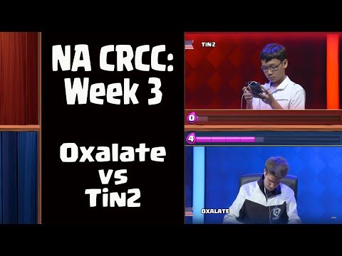 Oxalate vs Tin2 | NA CRCC Week 3