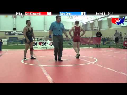 Kris Klapprodt vs. Gabe Dean at 2013 ASICS University Nationals - FS