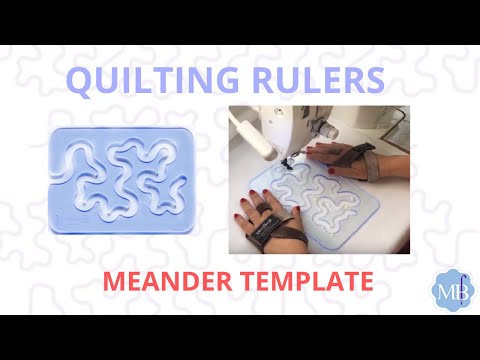 Meander Quilting: How to get the best result when using Rulers.