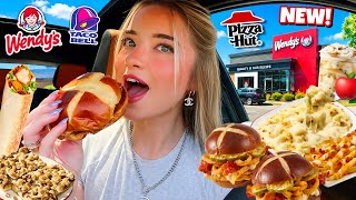 Eating NEW MENU ITEMS From FAST FOOD RESTAURANTS For 24 HOURS!