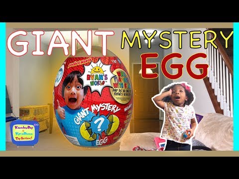 BIGGEST Ryan’s World Giant Gold Mystery Egg | Kyra uses Magic (skit)