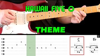 Download lagu HAWAII FIVE-O - Guitar lesson - Music Theme (with tabs & chords) - The Ventures mp3