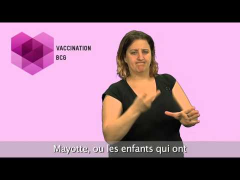 Vaccination BCG - Langue des signes