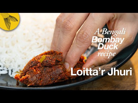 Loitta machh'er jhuri—a dry, spicy Bombay Duck recipe from Bengal