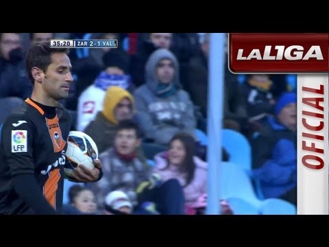 Gol de Jonas (2-1) en el Real Zaragoza - Valencia CF - HD