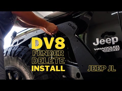 DV8 Fender Delete Install - Jeep JL