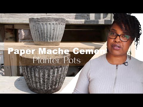 Paper Mache Cement | Papercrete Pots