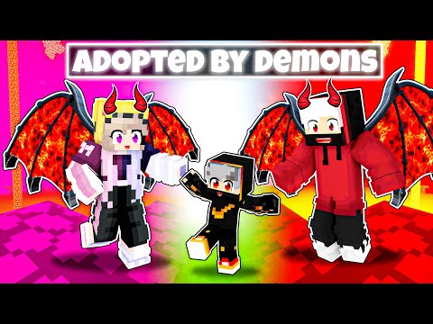 Adopted By DEMONS In Minecraft! (Hindi)