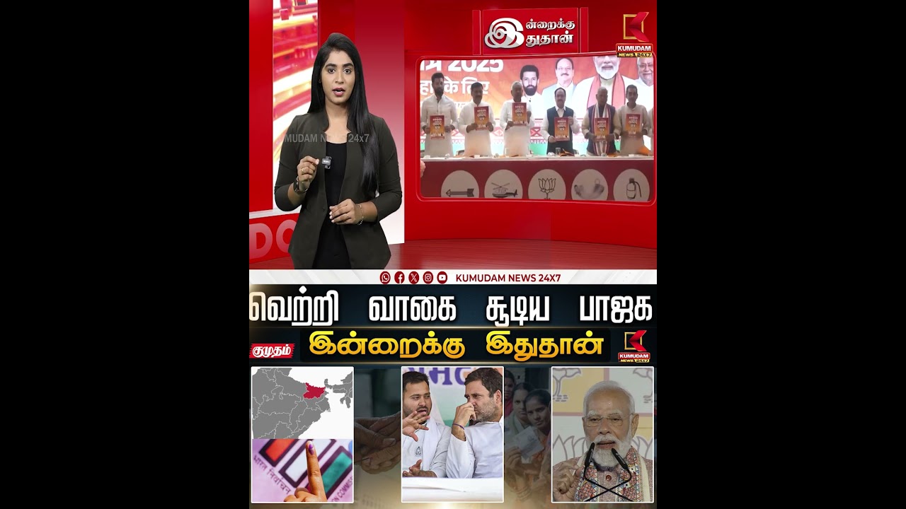 பீகார் தேர்தல்.. வெற்றி வாகை சூடிய பாஜக.. #biharelections2025 #pmmodi #nitishkumar #shorts