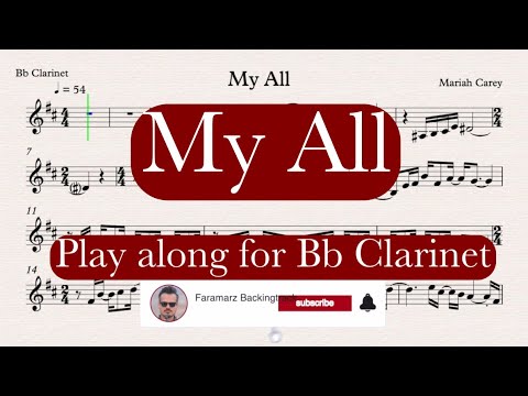 My All - Mariah Carey | Play along for Bb Clarinet