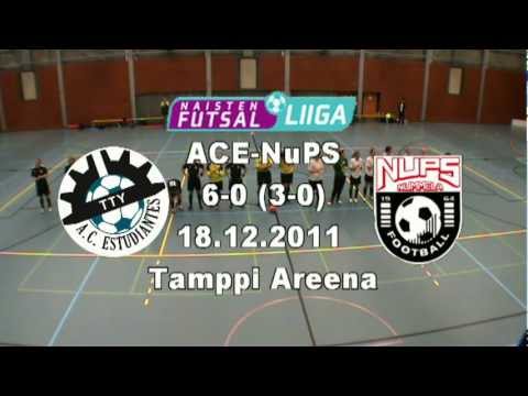 ACE-Nups 6-0 (3-0) Naisten Futsal-Liiga 18.12.11 Tamppi Areena maalikooste