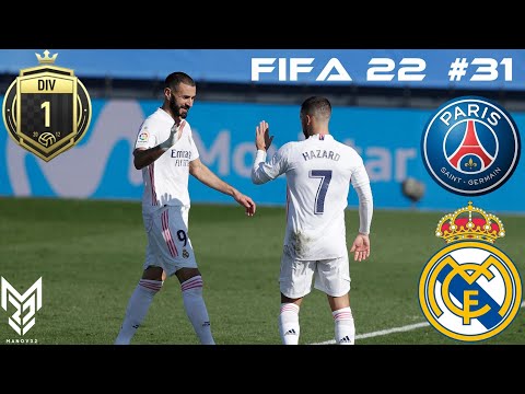 FIFA 22 Online Seasons #31 - Road To Division 1 - RMA vs PSG PS5! Full Game!