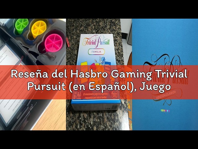Vídeo relacionado con Hasbro Gaming Juegos (Excepto Monopoly) Trivial Pursuit Lote múltiple de minijuegos, Preguntas de Trivia para Adultos y Adolescentes 16+, Incluye 4 Juegos sobre 4 décadas