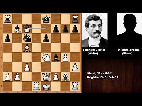Emanuel Lasker vs William Brooke - Brighton (1904)