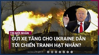 Download the video "Ông Trump: Phương Tây gửi xe tăng cho Ukraine sẽ đẩy thế giới tới chiến tranh hạt nhân? | VTC Now"