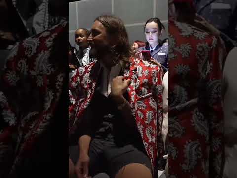 Lee Pace at the July 3 2023 Thom Browne haute couture fashion show in Paris #leepace #thombrowne