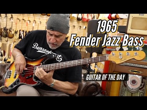 Fender 1966 Vintage USA 4-String Jazz Bass - Sunburst Gloss Finish w/Case USED image 26