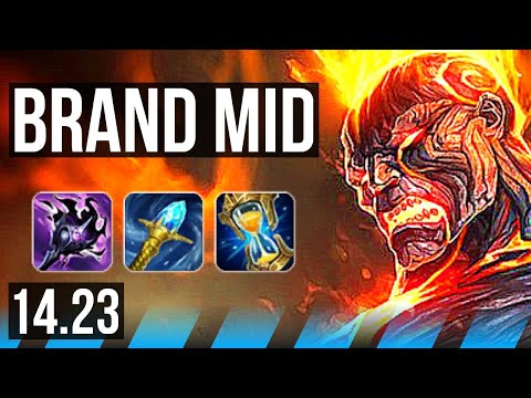 BRAND vs QIYANA (MID) | 68% winrate | EUW Diamond | 14.23
