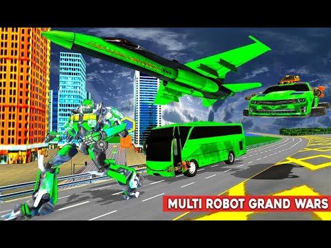 Army Bus Robot Transformation Game || 3D Unity Best Flying Car Robot Game