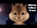 Girls Like You Maroon 5 Ft Cardi B Version Chipmunks Lyrics Letra