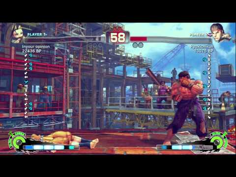 Iyo [Ibuki] vs Ryukichikun [Ryu] SSF4 Japanese Online Ranked Matches - TRUE-HD