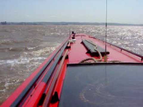 Narrowboat on the Bristol Channel