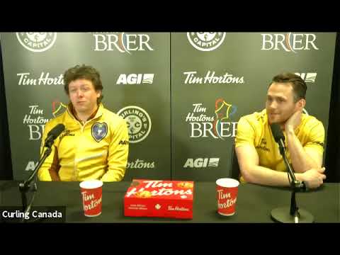 Draw 8 Media Scrum - 2021 Tim Hortons Brier