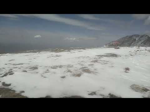 Între Vârful Bucșoiu și Vârful Omu - Munții Bucegi - iarna 