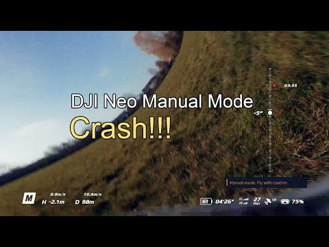 DJI NEO manual FPV cam tilt HIGH SPEED CRASH! 940 rates!
