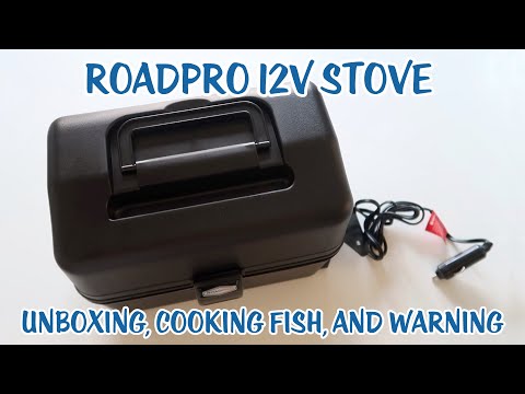 Roadpro 12V Portable Stove Unboxing * Cooking Fish * And Warning